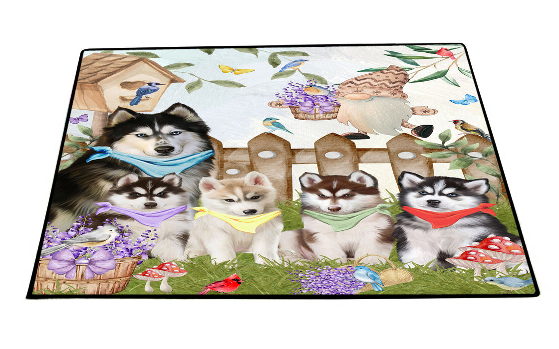 Siberian Husky Floor Mat: Explore a Variety of Designs, Custom, Personalized, Anti-Slip Door Mats for Indoor and Outdoor, Gift for Dog and Pet Lovers