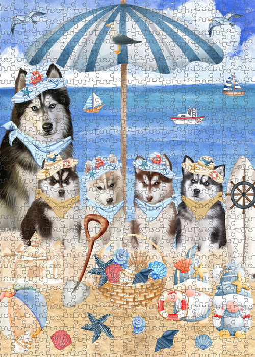 Siberian Husky Jigsaw Puzzle: Explore a Variety of Designs, Interlocking Puzzles Games for Adult, Custom, Personalized, Gift for Dog and Pet Lovers