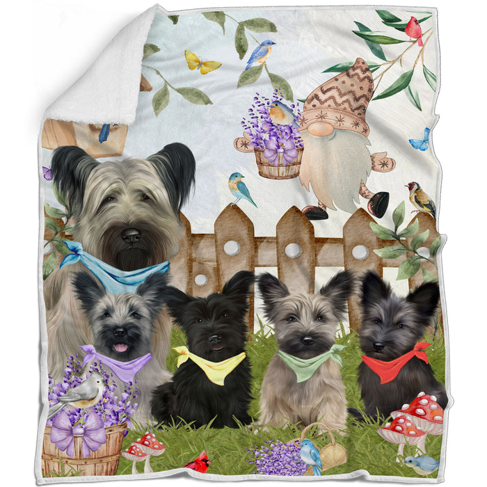 Skye Terrier Blanket: Explore a Variety of Designs, Personalized, Custom Bed Blankets, Cozy Sherpa, Fleece and Woven, Dog Gift for Pet Lovers