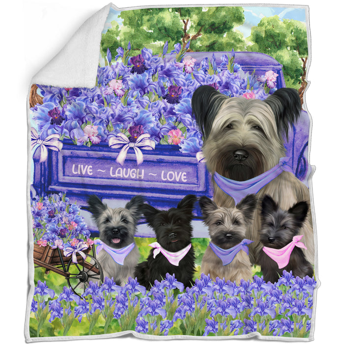 Skye Terrier Blanket: Explore a Variety of Designs, Custom, Personalized Bed Blankets, Cozy Woven, Fleece and Sherpa, Gift for Dog and Pet Lovers