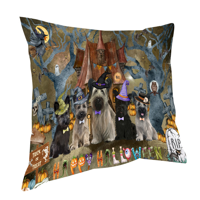 Skye Terrier Pillow: Explore a Variety of Designs, Custom, Personalized, Pet Cushion for Sofa Couch Bed, Halloween Gift for Dog Lovers