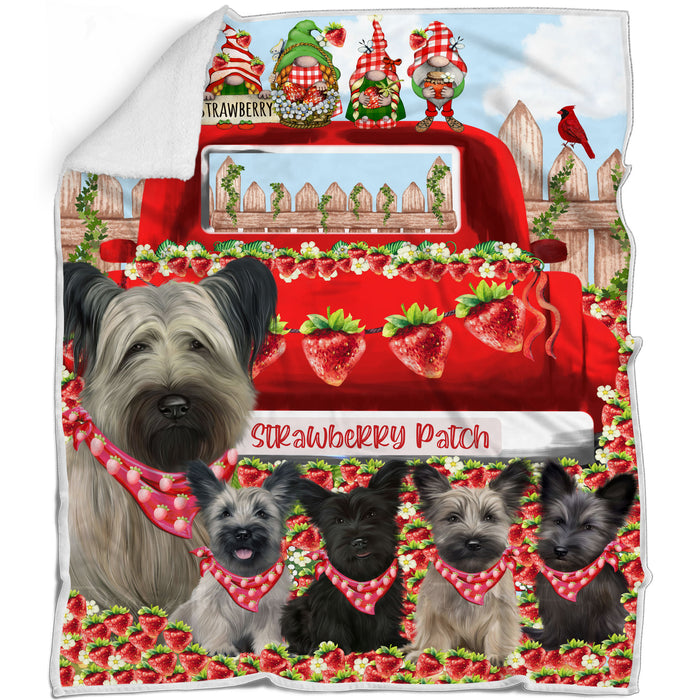 Skye Terrier Blanket: Explore a Variety of Designs, Cozy Sherpa, Fleece and Woven, Custom, Personalized, Gift for Dog and Pet Lovers