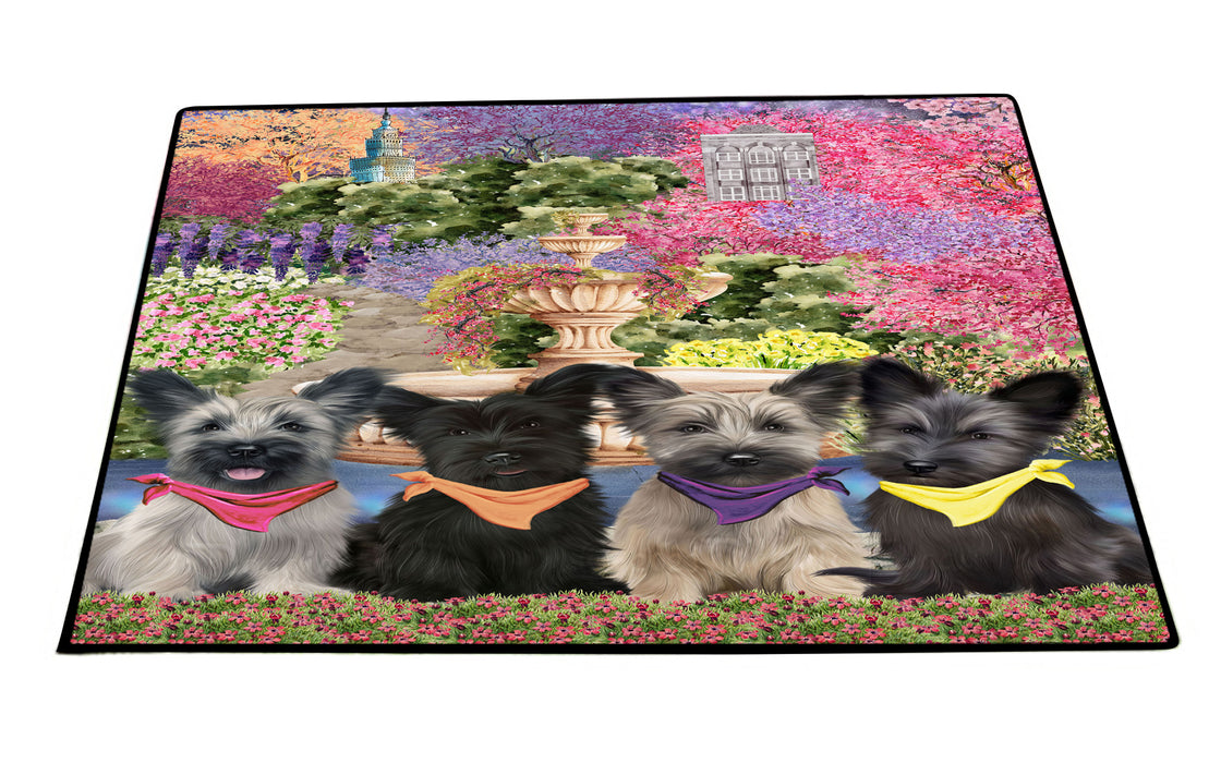 Skye Terrier Floor Mat: Explore a Variety of Designs, Custom, Personalized, Anti-Slip Door Mats for Indoor and Outdoor, Gift for Dog and Pet Lovers