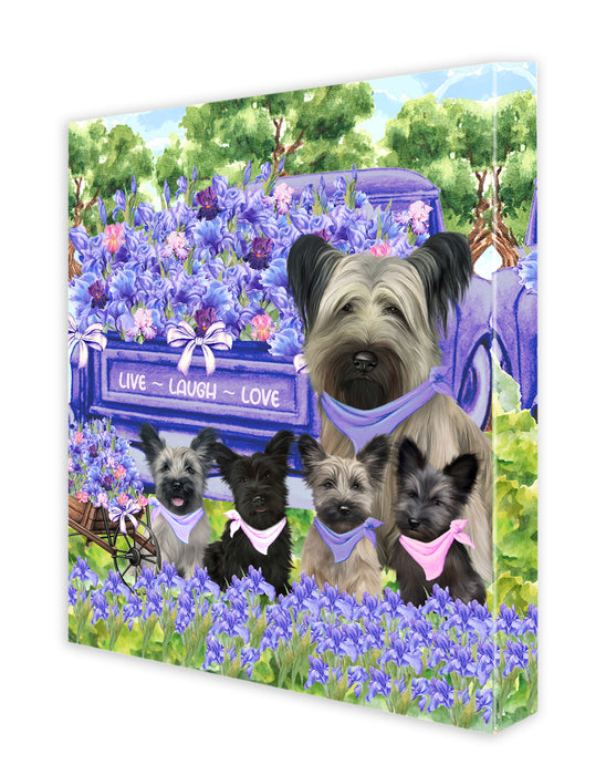 Skye Terrier Canvas: Explore a Variety of Designs, Custom, Digital Art Wall Painting, Personalized, Ready to Hang Halloween Room Decor, Pet Gift for Dog Lovers