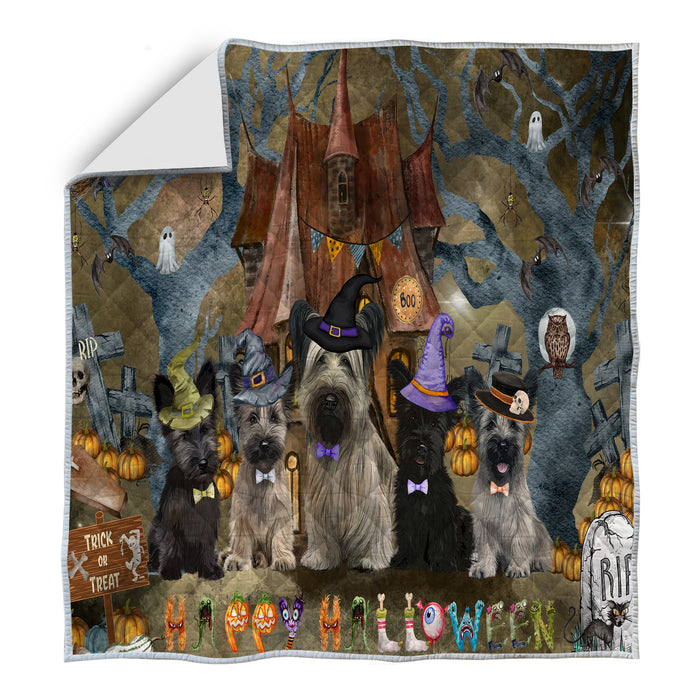 Skye Terrier Quilt: Explore a Variety of Bedding Designs, Custom, Personalized, Bedspread Coverlet Quilted, Gift for Dog and Pet Lovers