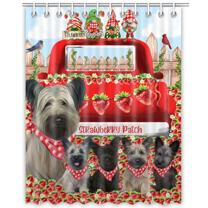 Skye Terrier Shower Curtain: Explore a Variety of Designs, Personalized, Custom, Waterproof Bathtub Curtains for Bathroom Decor with Hooks, Pet Gift for Dog Lovers