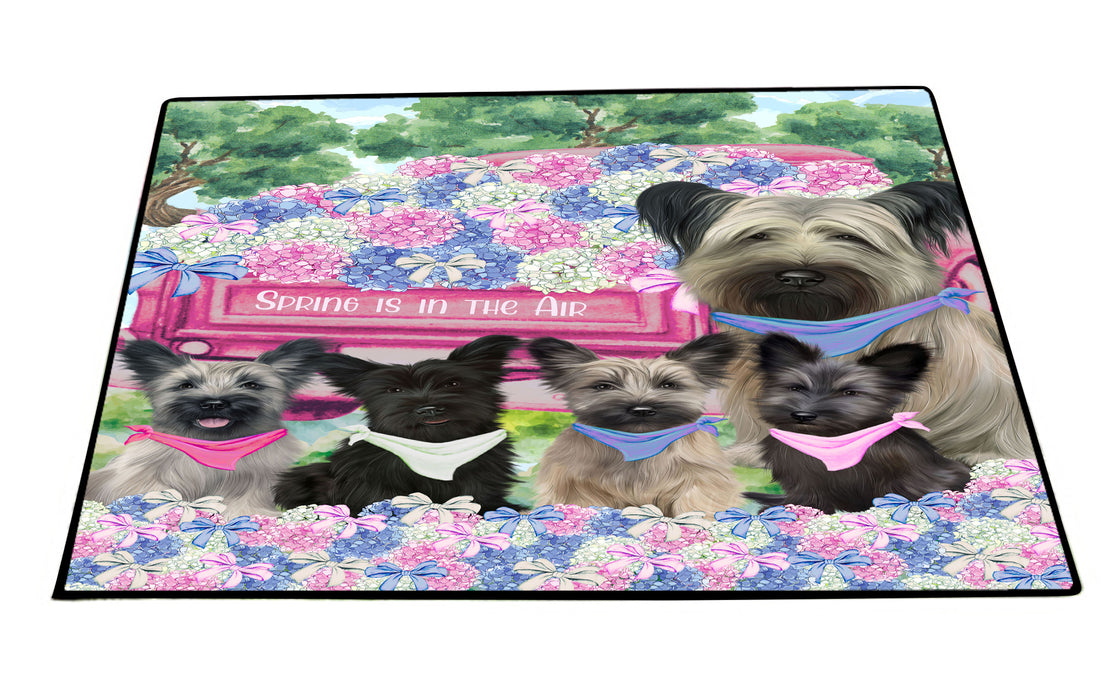 Skye Terrier Floor Mats: Explore a Variety of Designs, Personalized, Custom, Halloween Anti-Slip Doormat for Indoor and Outdoor, Dog Gift for Pet Lovers