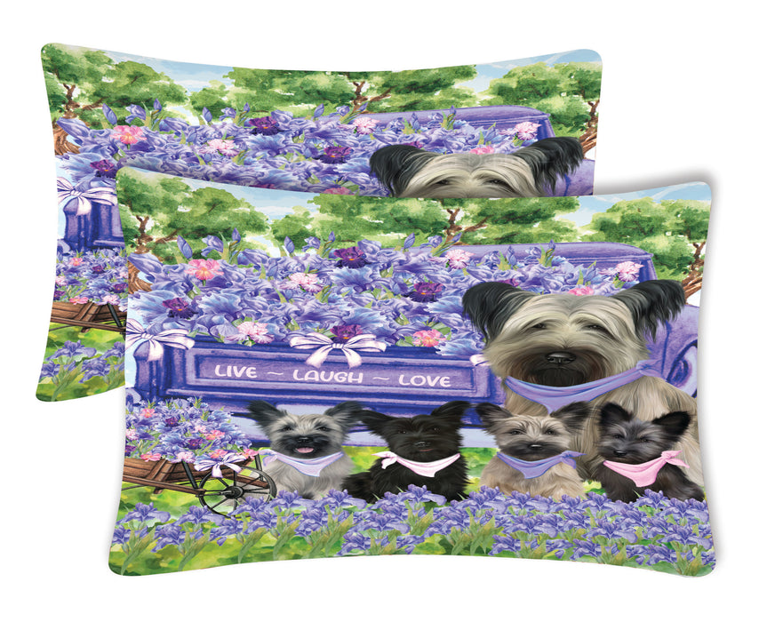 Skye Terrier Pillow Case: Explore a Variety of Personalized Designs, Custom, Soft and Cozy Pillowcases Set of 2, Pet & Dog Gifts