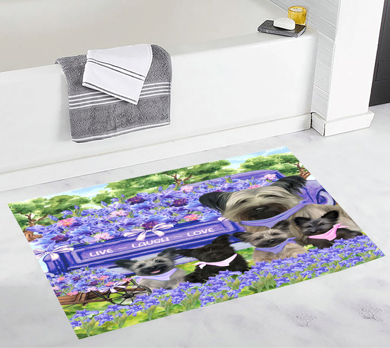 Skye Terrier Bath Mat: Explore a Variety of Designs, Custom, Personalized, Anti-Slip Bathroom Rug Mats, Gift for Dog and Pet Lovers