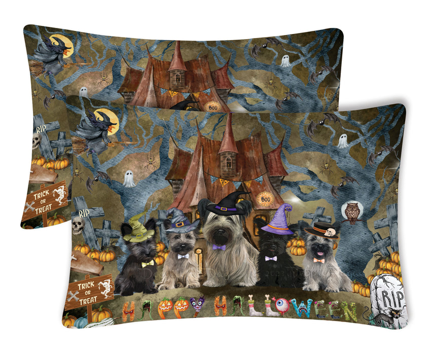 Skye Terrier Pillow Case with a Variety of Designs, Custom, Personalized, Super Soft Pillowcases Set of 2, Dog and Pet Lovers Gifts