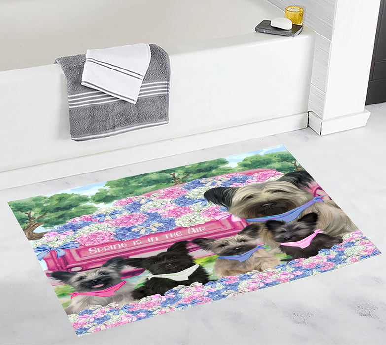 Skye Terrier Bath Mat: Explore a Variety of Designs, Custom, Personalized, Anti-Slip Bathroom Rug Mats, Gift for Dog and Pet Lovers