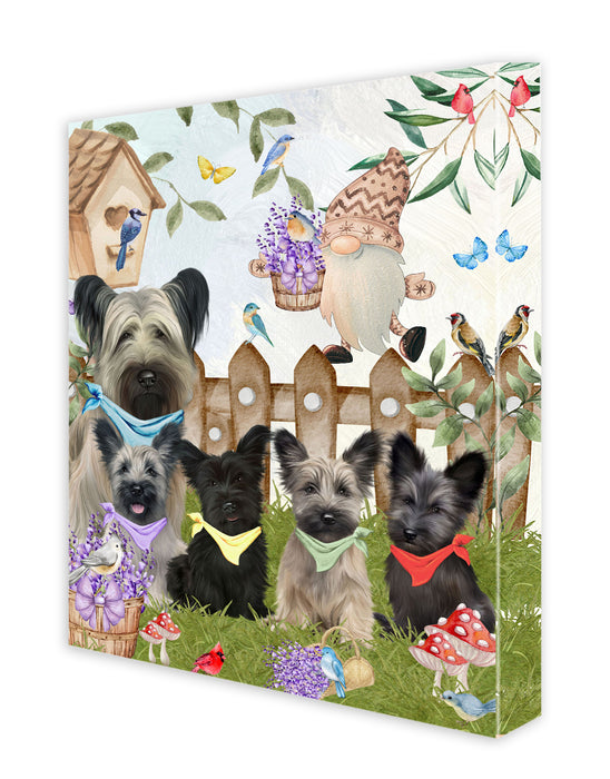 Skye Terrier Canvas: Explore a Variety of Designs, Custom, Digital Art Wall Painting, Personalized, Ready to Hang Halloween Room Decor, Pet Gift for Dog Lovers