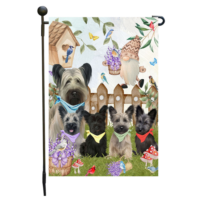 Skye Terrier Dogs Garden Flag: Explore a Variety of Designs, Custom, Personalized, Weather Resistant, Double-Sided, Outdoor Garden Yard Decor for Dog and Pet Lovers