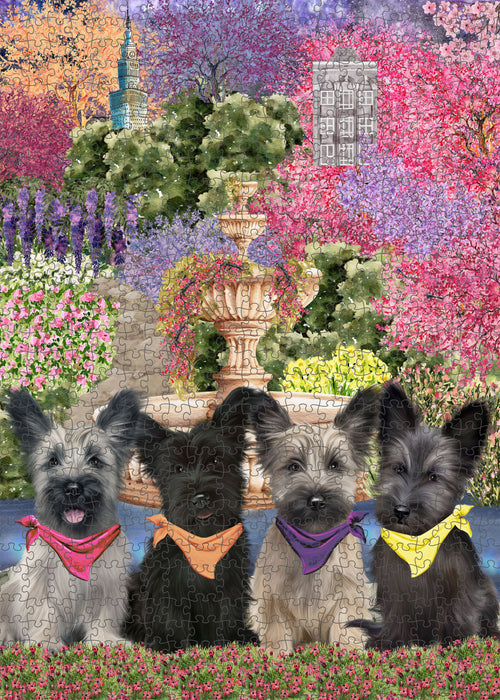 Skye Terrier Jigsaw Puzzle: Explore a Variety of Personalized Designs, Interlocking Puzzles Games for Adult, Custom, Dog Lover's Gifts