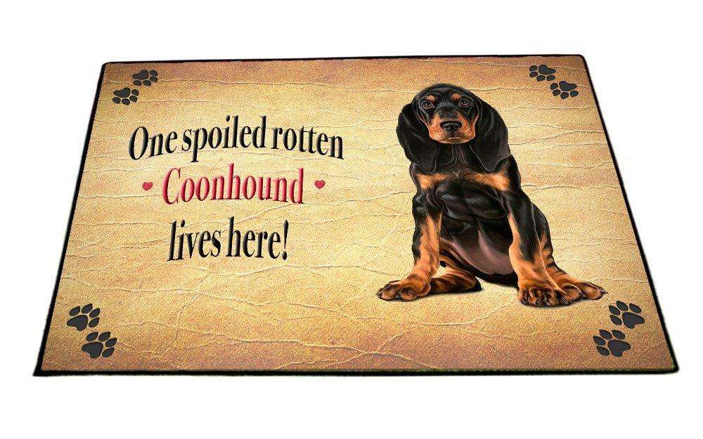 Spoiled Rotten Coonhound Dog Floormat