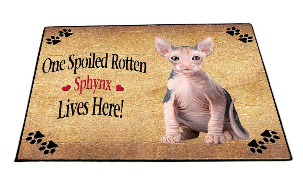 Spoiled Rotten Sphynx Cat Indoor/Outdoor Floormat