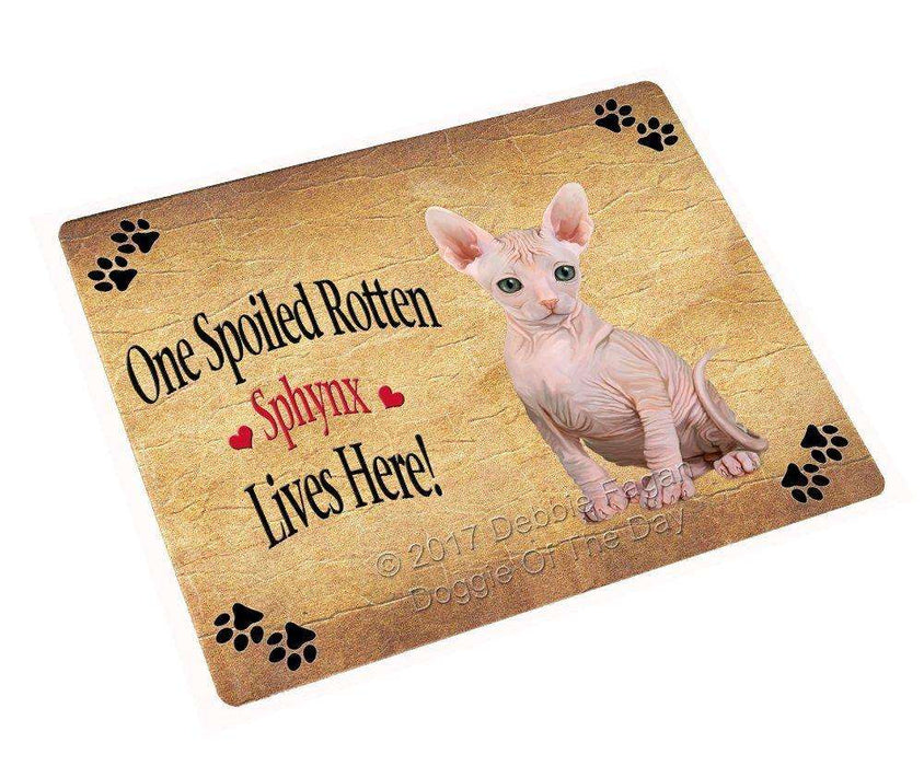 Spoiled Rotten Sphynx Cat Magnet Mini (3.5" x 2")