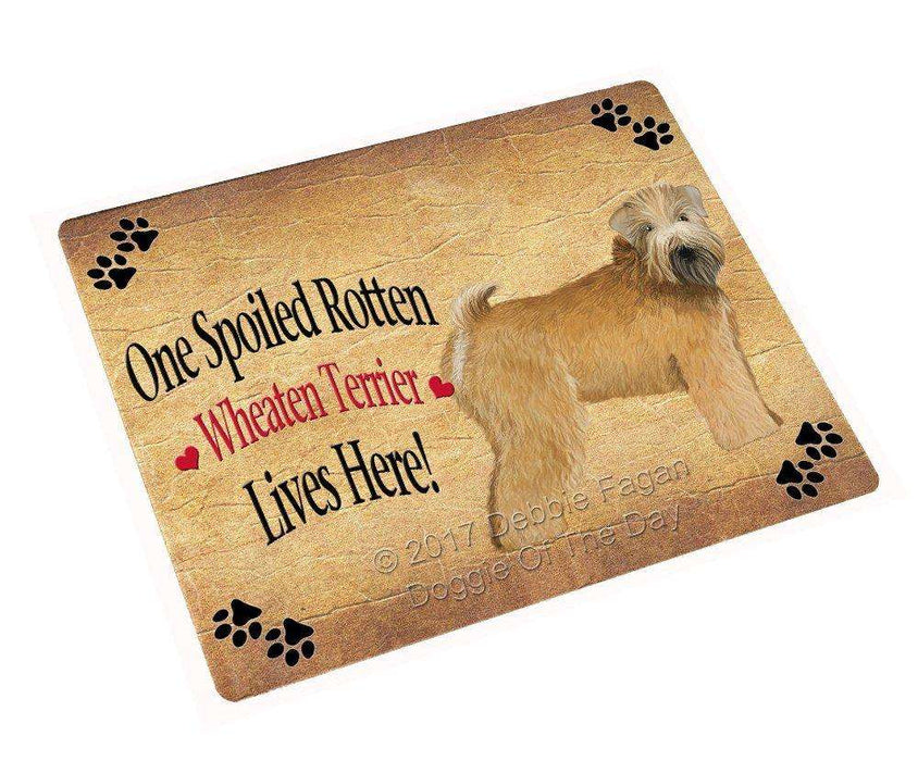 Spoiled Rotten Wheaten Terrier Dog Magnet Mini (3.5" x 2")