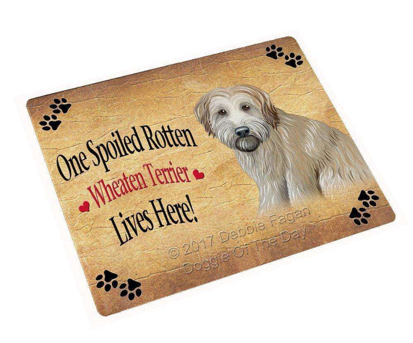 Spoiled Rotten Wheaten Terrier Dog Magnet Mini (3.5" x 2")