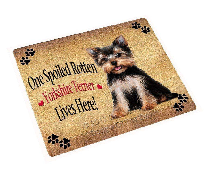 Spoiled Rotten Yorkshire Terrier Dog Magnet Mini (3.5" x 2")