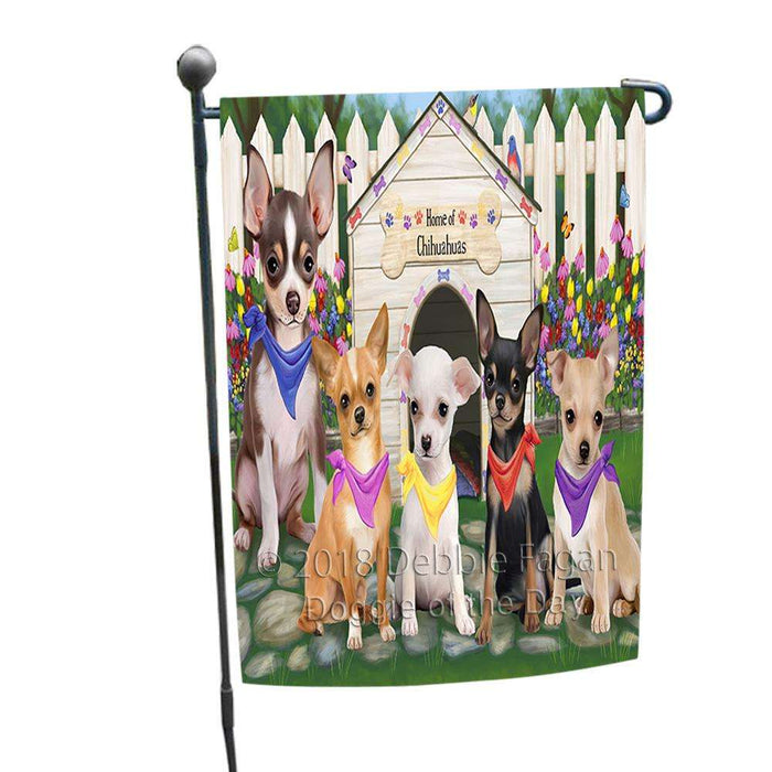 Spring Dog House Chihuahuas Dog Garden Flag GFLG49679