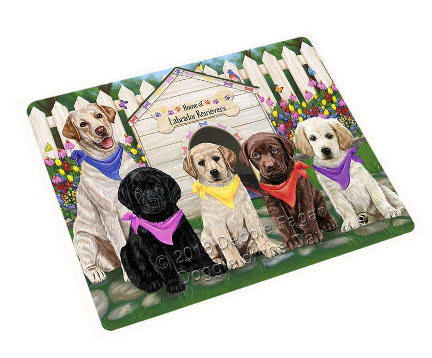 Spring Dog House Labrador Retrievers Dog Magnet Mini (3.5" x 2") MAG53568