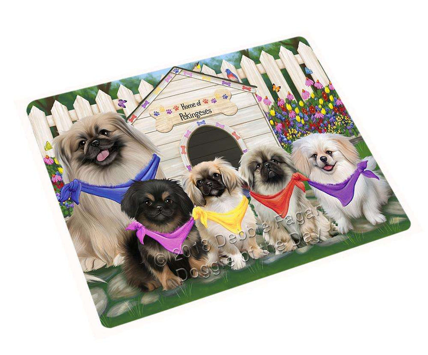Spring Dog House Pekingeses Dog Blanket BLNKT64920