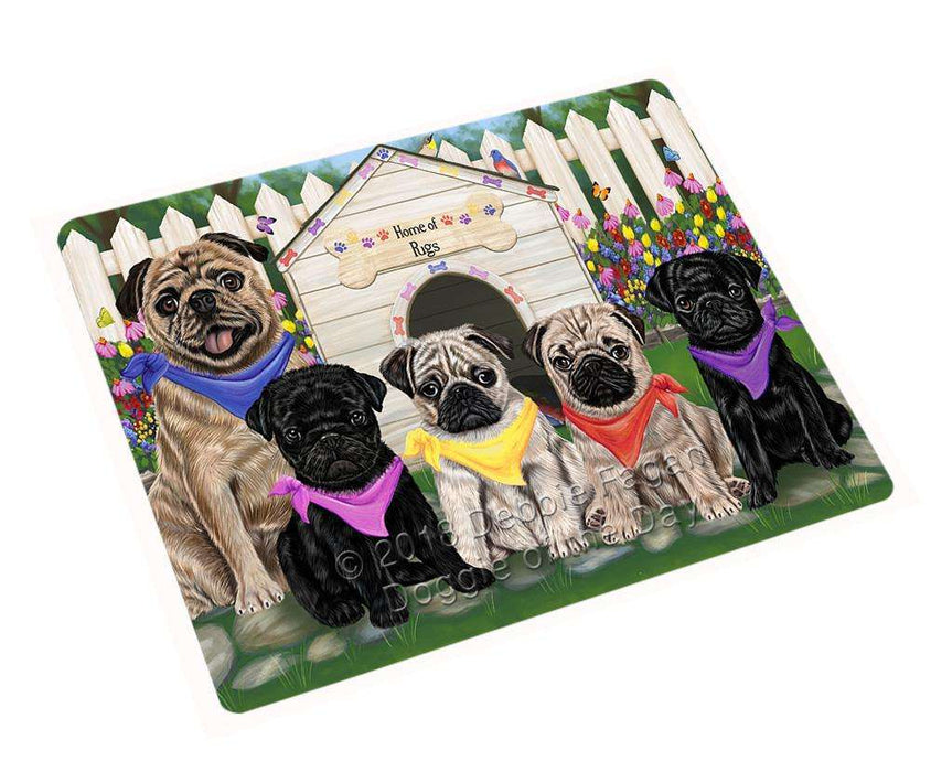 Spring Dog House Pugs Dog Magnet Mini (3.5" x 2") MAG54612