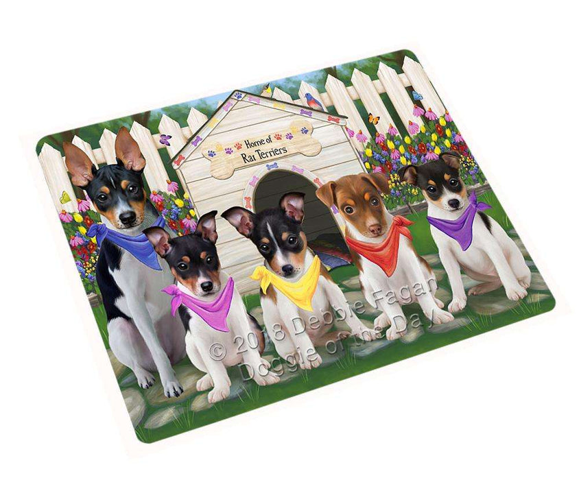 Spring Dog House Rat Terriers Dog Magnet Mini (3.5" x 2") MAG54615