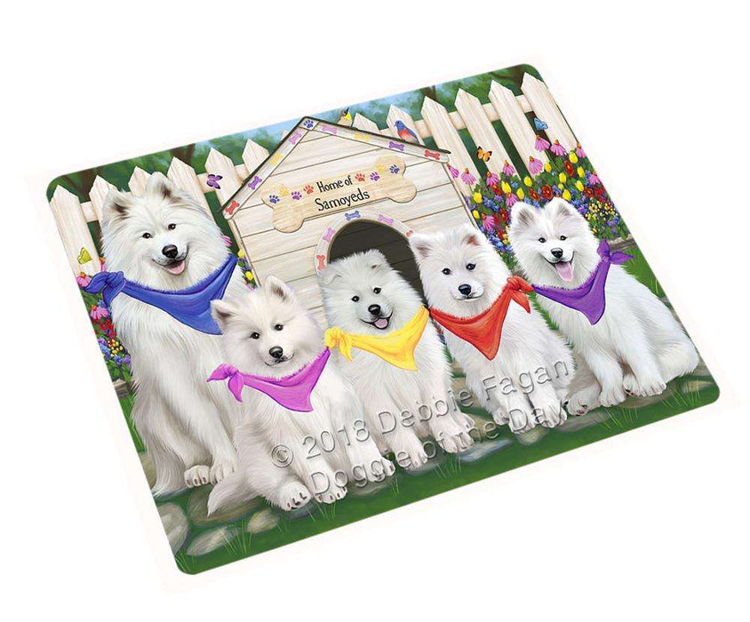 Spring Dog House Samoyeds Dog Blanket BLNKT66747