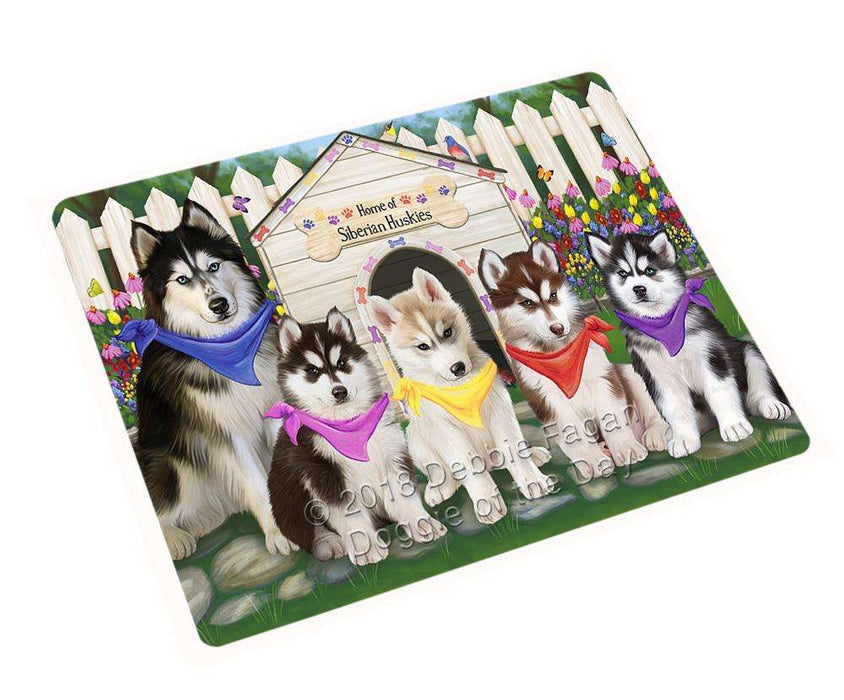 Spring Dog House Siberian Huskies Dog Blanket BLNKT66810