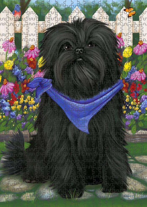 Spring Floral Affenpinscher Dog Puzzle with Photo Tin PUZL52947