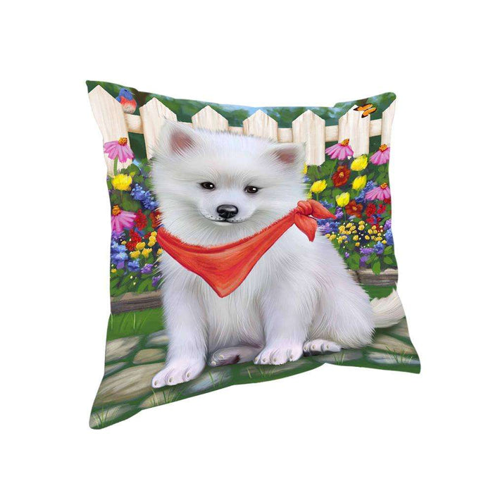 Spring Floral American Eskimo Dog Pillow PIL54896