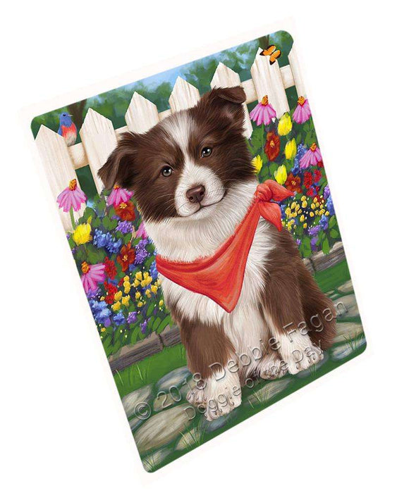 Spring Floral Border Collie Dog Blanket BLNKT63822