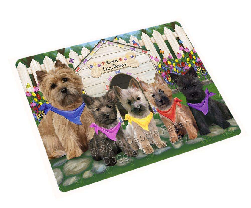 Spring Floral Cairn Terrier Dog Tempered Cutting Board C53355