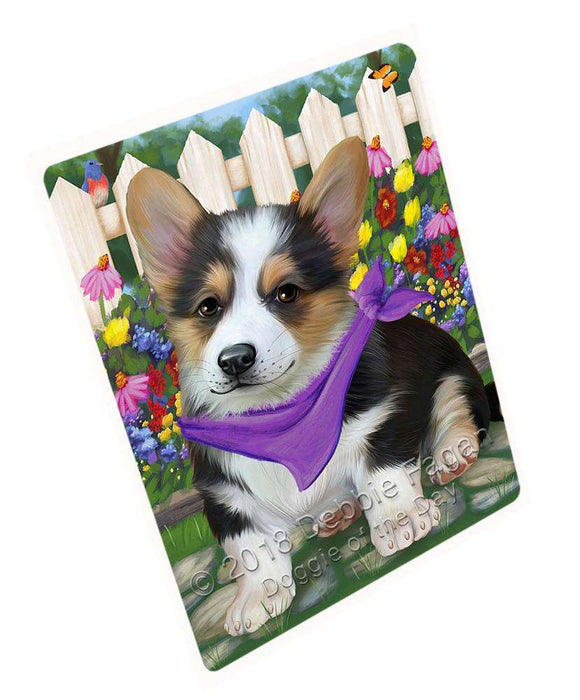 Spring Floral Corgi Dog Blanket BLNKT64398