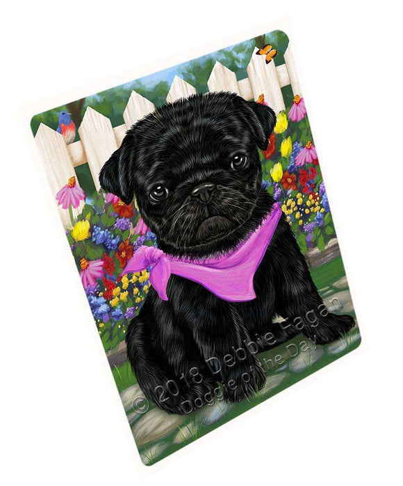 Spring Floral Pug Dog Blanket BLNKT68043
