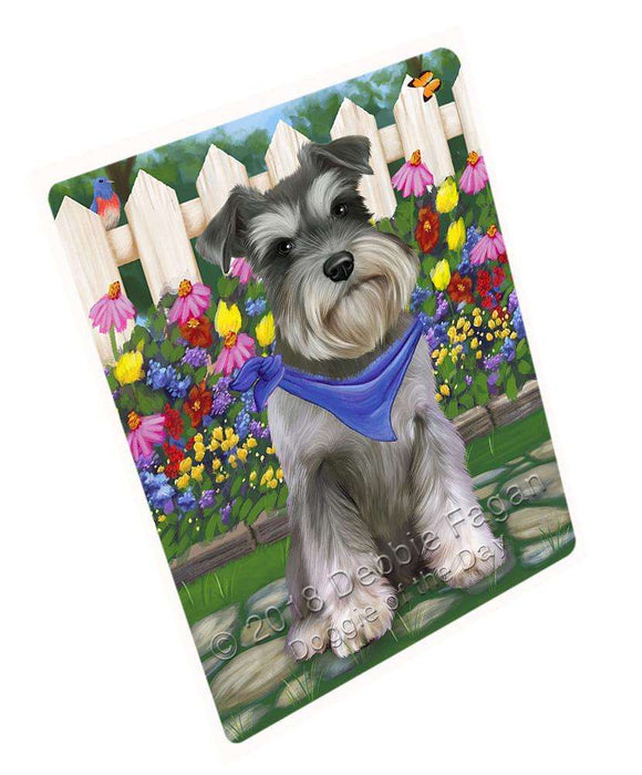 Spring Floral Schnauzer Dog Blanket BLNKT66927