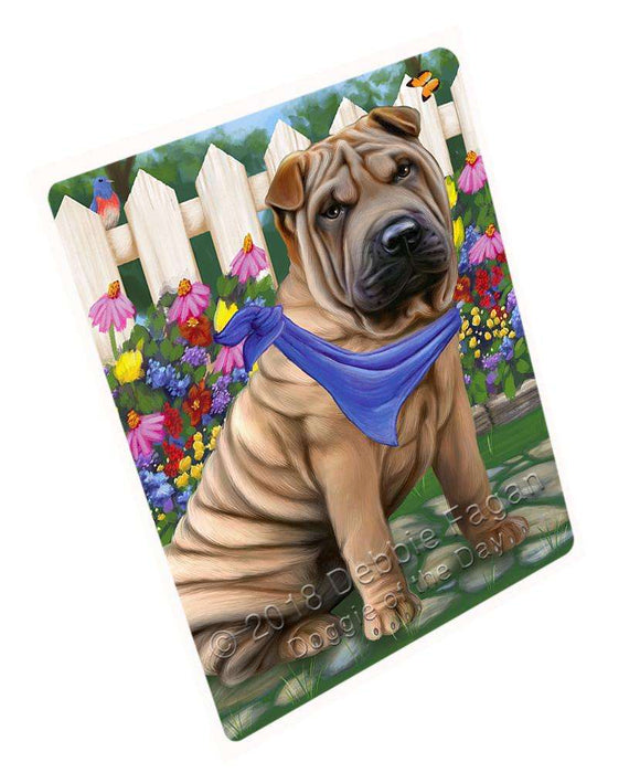 Spring Floral Shar Pei Dog Blanket BLNKT66981