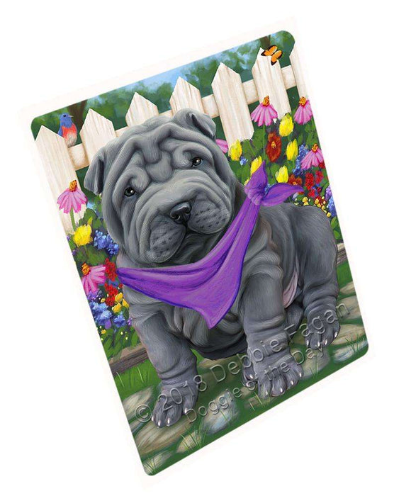 Spring Floral Shar Pei Dog Blanket BLNKT67008