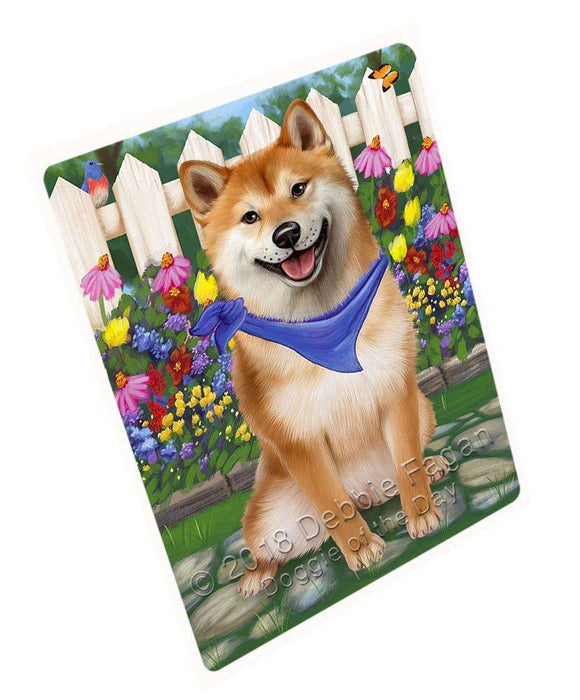 Spring Floral Shiba Inu Dog Magnet Mini (3.5" x 2") MAG54351