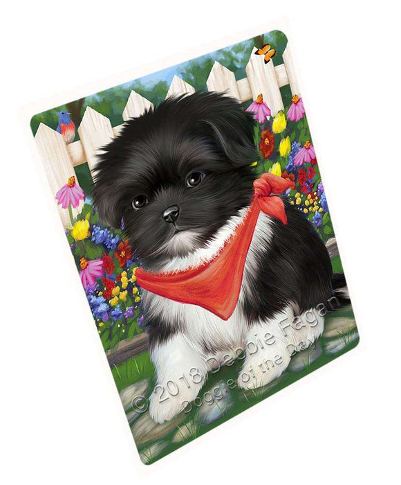 Spring Floral Shih Tzu Dog Blanket BLNKT67098
