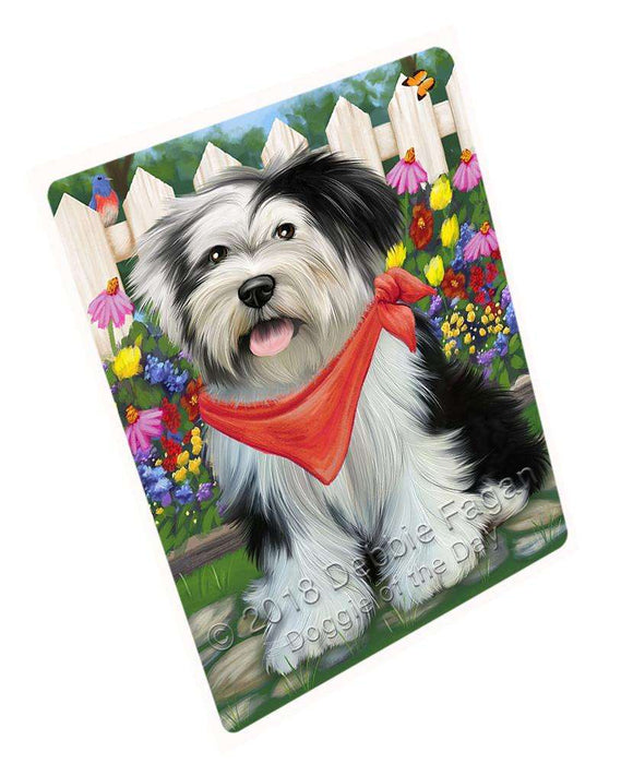 Spring Floral Tibetan Terrier Dog Blanket BLNKT67170