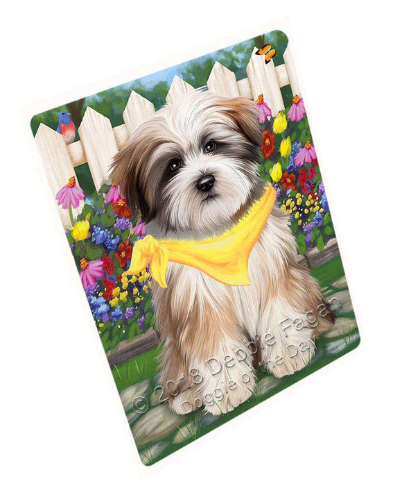 Spring Floral Tibetan Terrier Dog Blanket BLNKT67179