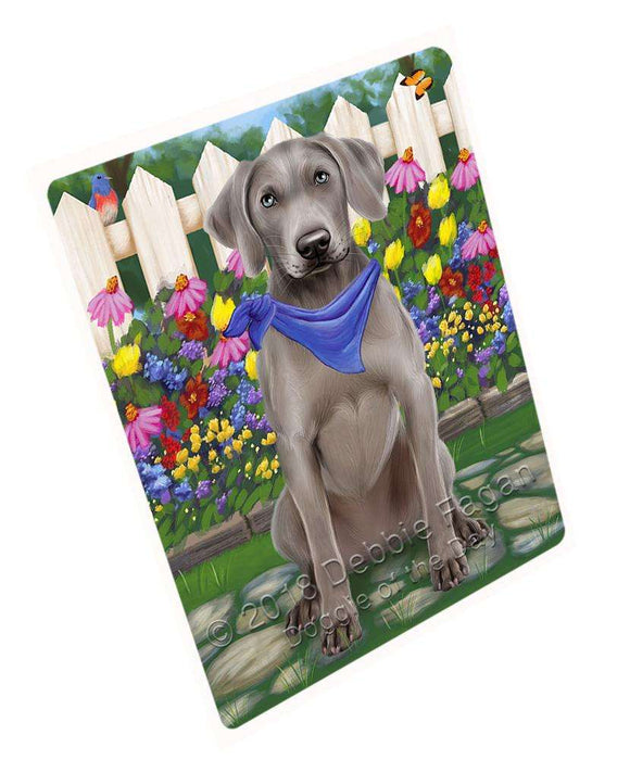 Spring Floral Weimaraner Dog Magnet Mini (3.5" x 2") MAG54414