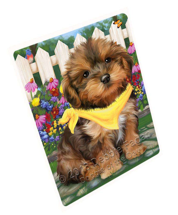 Spring Floral Yorkipoo Dog Magnet Mini (3.5" x 2") MAG54435