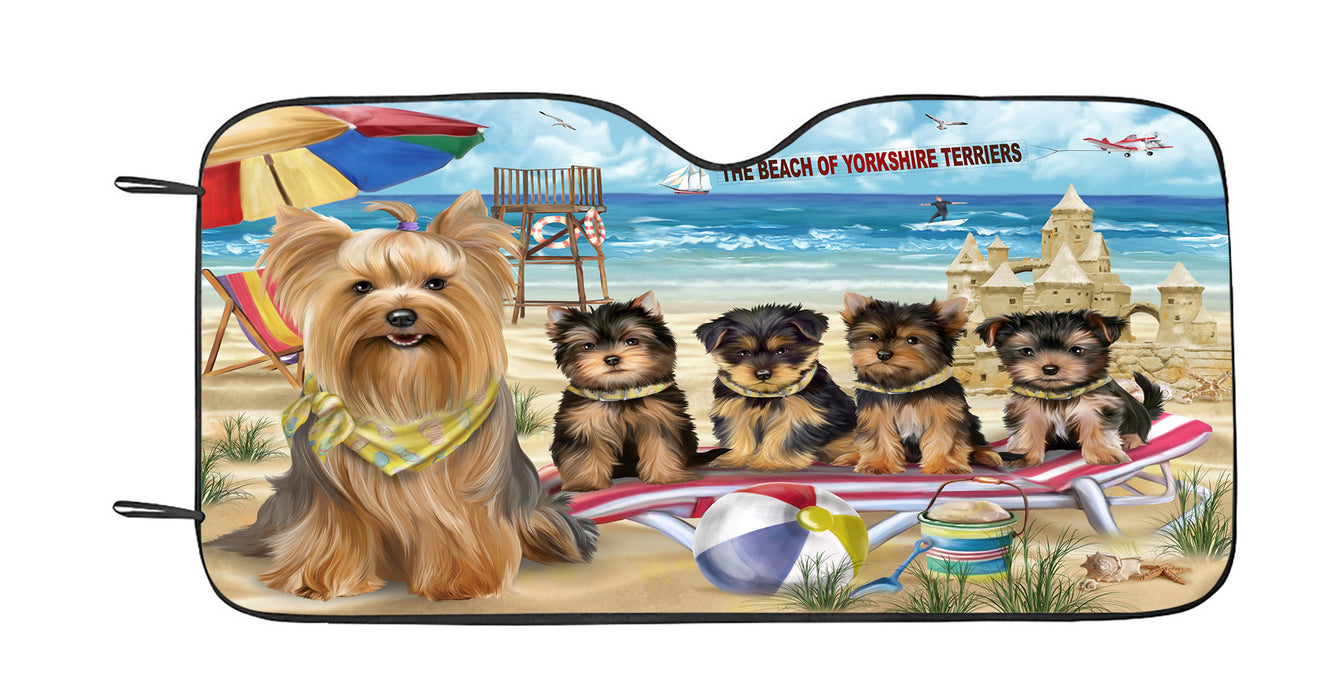 Pet Friendly Beach Yorkshire Terrier Dogs Car Sun Shade