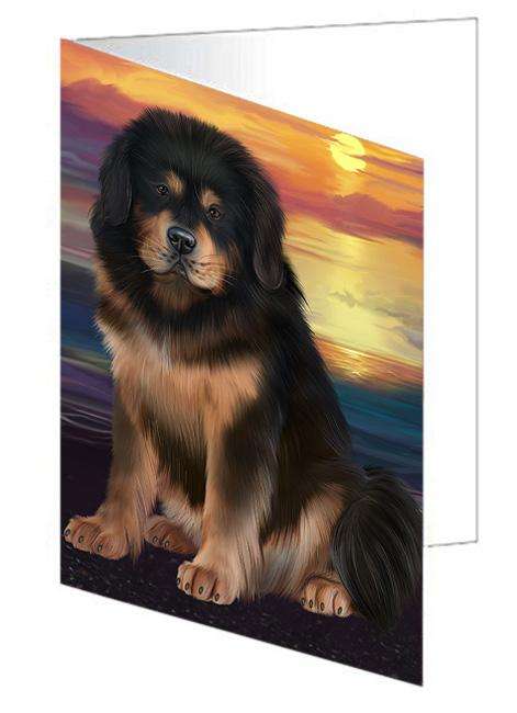 Tibetan Mastiff Dog Handmade Artwork Assorted Pets Greeting Cards and Note Cards with Envelopes for All Occasions and Holiday Seasons GCD68345