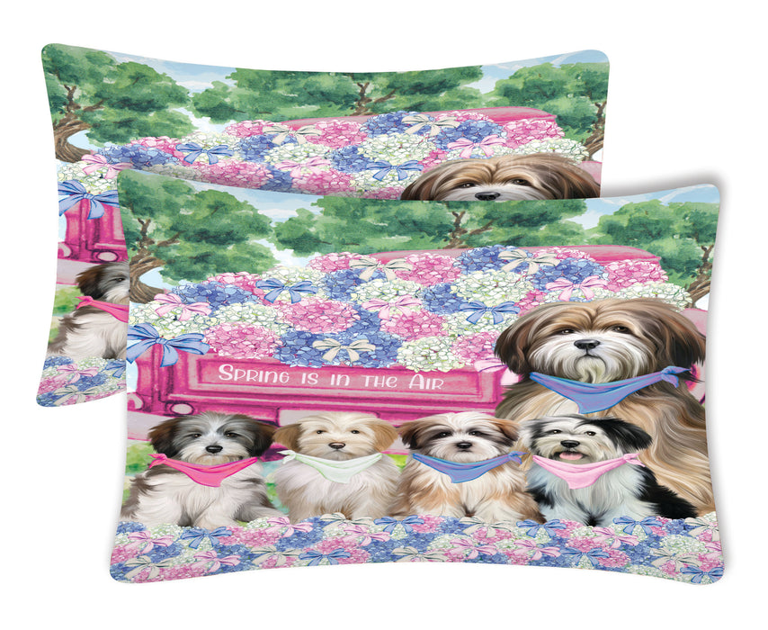 Tibetan Terrier Pillow Case: Explore a Variety of Personalized Designs, Custom, Soft and Cozy Pillowcases Set of 2, Pet & Dog Gifts