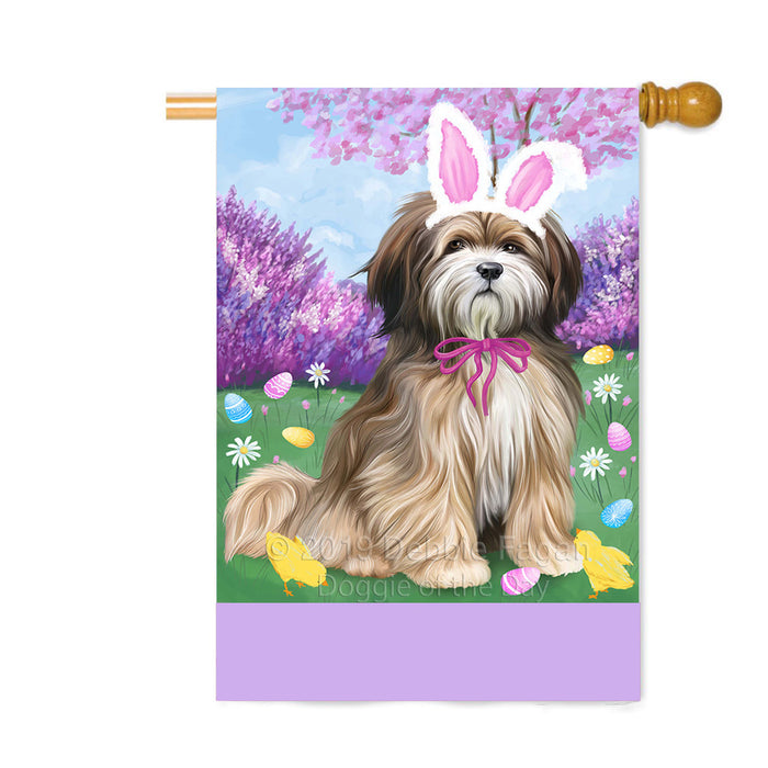 Personalized Easter Holiday Tibetan Terrier Dog Custom House Flag FLG-DOTD-A59094